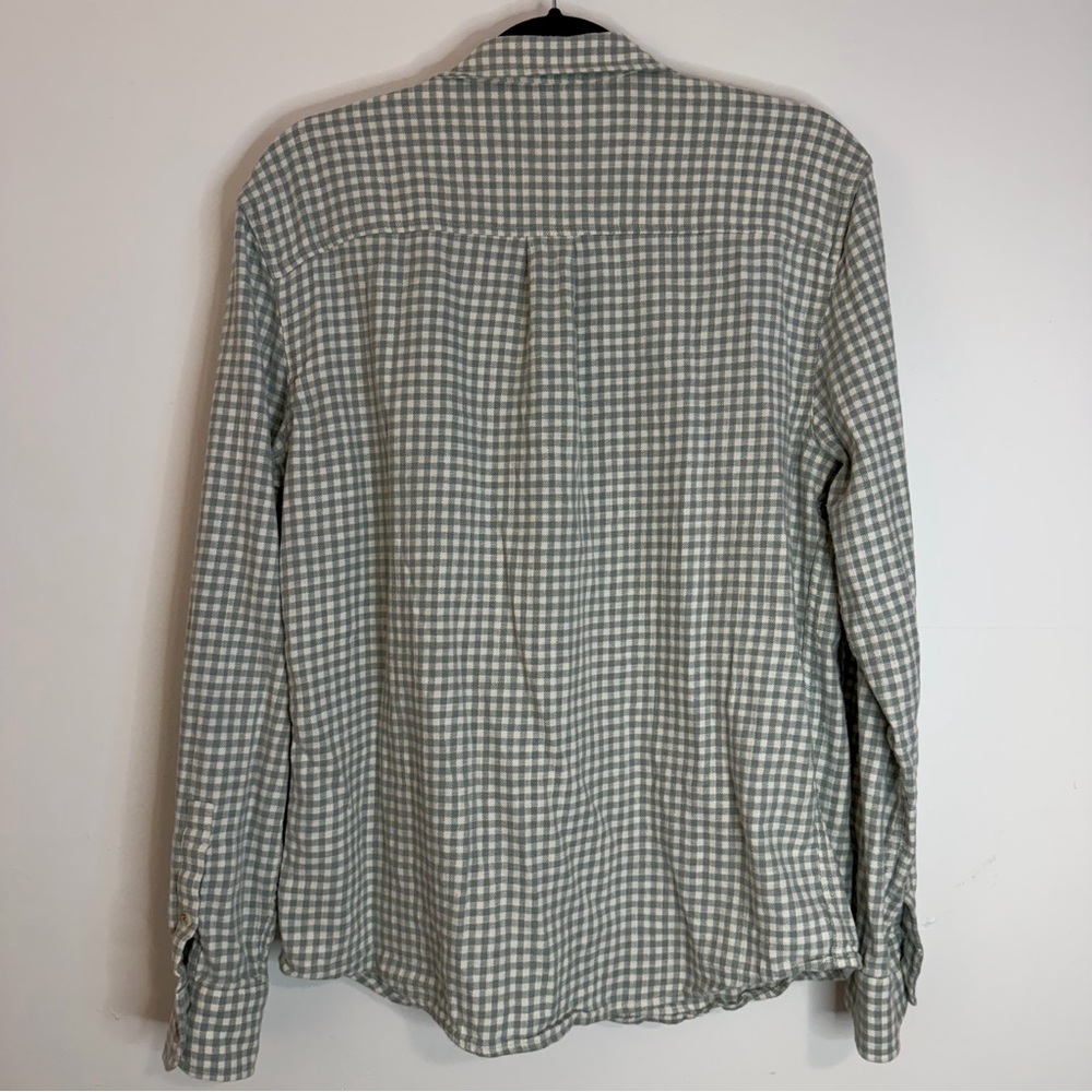 Marine Layer Gray Checkered Button Down Flannel S… - image 3